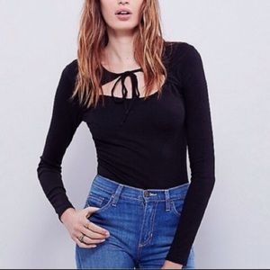 Free People Black Long Sleeve